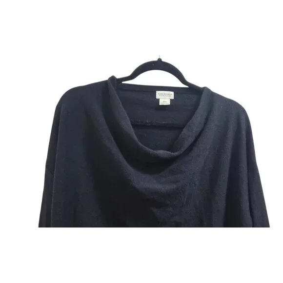 Club Monaco Black Recycled Cashmere Cowl Neck Sweater Women’s M Soft Luxury Knit - Picture 3 of 10